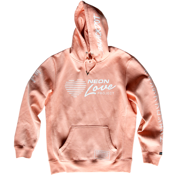 NEON LOVE PROJECT™ | NEON DEATH PULLOVER HOODIE (PINK)